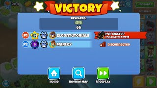 BLOONS TD 6  COOP  FLOODED VALLEY  DEFLATION [upl. by Manville]