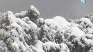 Inusuales paisajes nevados de la provincia de Jaén en el inicio de la primavera [upl. by Sears]