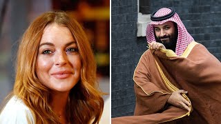 Is LINDSAY LOHAN getting close to Saudi crown prince Mohammad Bin Salman  MEAWW [upl. by Aksel]