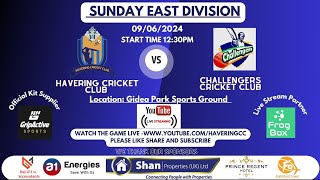 Havering CC Sunday XI v Challengers CC Essex 1st XI cricket livecricketmatchtoday [upl. by Lezirg]