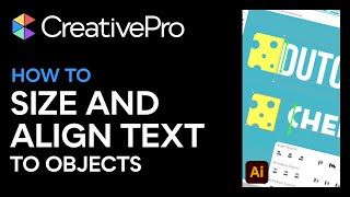 Illustrator How to Size and Align Text to Objects Video Tutorial [upl. by Ecyla]