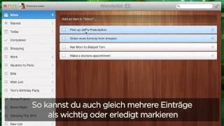 Los gehts mit Wunderlist  Drag amp Drop [upl. by Aro]