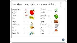 Countable and Uncountable Nouns [upl. by Pasho]