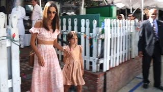 Alessandra Ambrosio Celebrates Her Daughters Birthday At The Ivy [upl. by Nonregla]