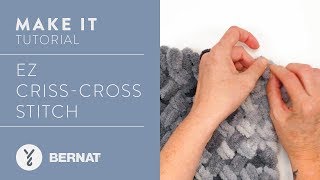 EZ Knitting The Criss Cross Stitch [upl. by Llecram]