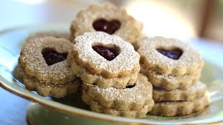 Beths Linzer Cookie Recipe for Valentines Day  ENTERTAINING WITH BETH [upl. by Gurney]