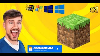 how to download one block map in minecraft bedrock edition 120 [upl. by Vada]