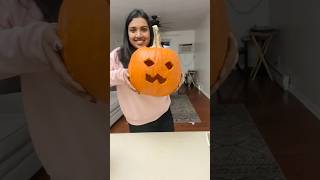 മത്തങ്ങ kandu pedich oodii Halloween 🎃Pumpkin carvingshortsminivlogshortvideo [upl. by Schluter]