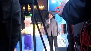 Disney Store Times Square Grand Opening Ceremony November 9 2010 [upl. by Emerald]