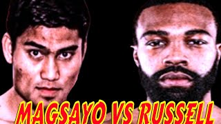 MAGSAYO VS RUSSELL HIGHLIGHTS magsayo [upl. by Enial887]