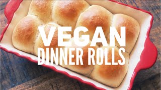 Vegan Dinner Rolls Easy amp Simple [upl. by Nauj]