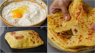 Ghee Paratha Recipe  Fluffy amp Delicious Egg Flour Paratha Recipe  10 Min Instant Ghee Paratha [upl. by Clauddetta653]