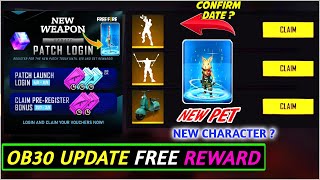 OB30 UPDATE FREE FIRE FULL DETAILS  FREE FIRE OB 30 UPDATE  FREE FIRE NEW UPDATE [upl. by Oscar]