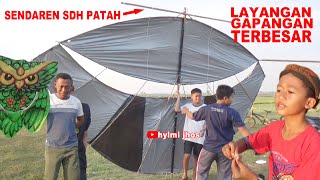 Terbangkan Layangan Gapangan Terbesar sowangan hylmi jhos [upl. by Aniweta]