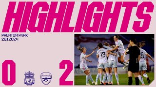 HIGHLIGHTS  Liverpool vs Arsenal 02  WSL  Miedema scores first goal back since injury [upl. by Duahsar]