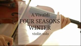 A Vivaldi four seasons winter violin solo [upl. by Shutz]