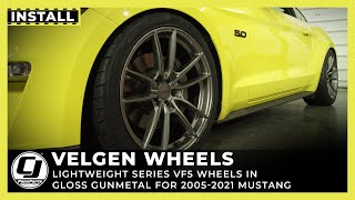 20052022 Mustang Install  Velgen Wheels Lightweight Series VF5 [upl. by Aneehsak]