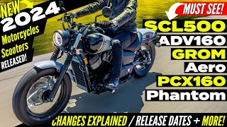 New 2024 Motorcycles amp Scooters Released  HUGE NEWS Model Lineup Announcement Review [upl. by Leifer]