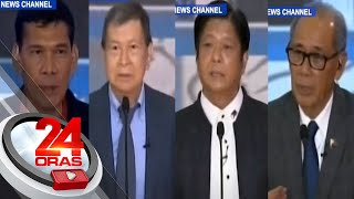 4 presidential candidates humarap sa SMNI debates  24 Oras [upl. by Dorthea255]