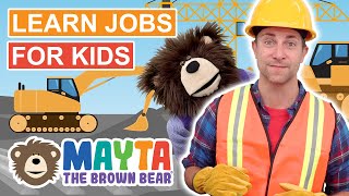 Learn Types of Jobs for Kids  Learning Videos for Toddlers [upl. by Eelatsyrc]