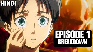 Attack On Titan Episode 1 BREAKDOWN in Hindi [upl. by Ludlow861]