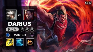 Darius vs Camille Top  EUW Master  Patch 1419 Season 14 [upl. by Sarnoff]