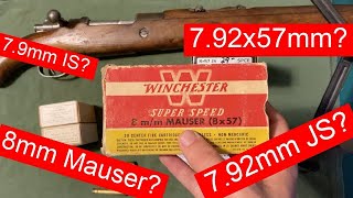 8mm Mauser vs 79mm IS vs 792x57JS [upl. by Aryn]