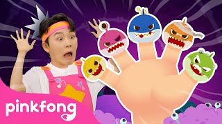 Zombie Shark Finger Family  Finger Family Song  Spooky Baby Sharks Everywhere  Pinkfong Official [upl. by Saberio]