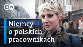 Polacy w Niemczech Co Niemcy myślą o polskich pracownikach [upl. by Ateekahs]