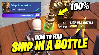 How to EASILY Destroy Structures or Objects with a SHIP IN A BOTTLE Mythic Location  Fortnite [upl. by Aliehs]