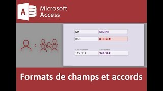 Formater les champs Access en respectant les accords [upl. by Anica]