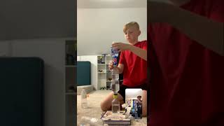 brosofsteele s one of his best bottle flips🤯🤯🤯 clapperboard flippityflip grabpic ripflip [upl. by Sisely559]