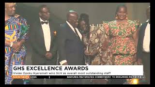 GHS Excellence Awards Vivian Opoku Kyeremeh wins SUV as overall most outstanding staff  Premtobre [upl. by Sylvie]