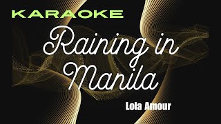 Raining in Manila  karaoke Lola Amour [upl. by Verbenia]