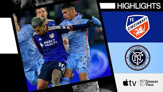 FC Cincinnati vs New York City FC  Full Match Highlights  March 23 2024 [upl. by Centonze]