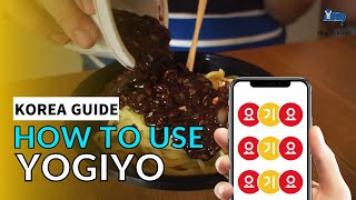 How To Use Yogiyo Delivery App in Korea  Ordering Jajangmyeon and our fails [upl. by Irovi]