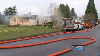 Recruits practice firefighting in donated Hillsboro home [upl. by Adolphe269]