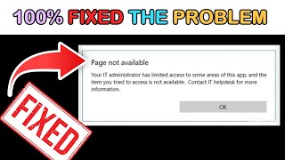 Fix Defender  Page Not Available Your IT Administrator has Limited Access to Some Areas of this App [upl. by Atsira]