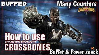 How to use buffed Crossbones Full breakdown  Marvel Contest of Champions [upl. by Clementis]