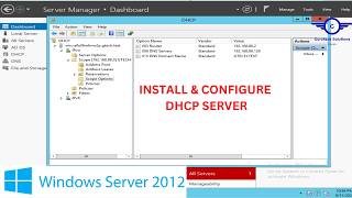 How to Install and Configure DHCP Server on Windows Server 2012 R2  configure DHCP Server in AD [upl. by Bultman]