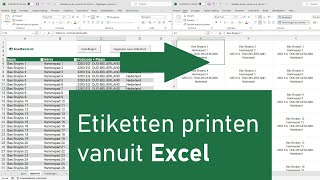 Etiketten printen vanuit Excel [upl. by Haas]