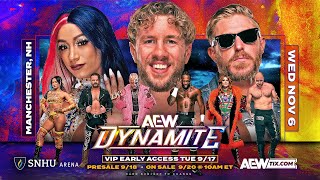 AEW makes its MANCHESTER NH DEBUT on Wednesday November 6 with AEW Dynamite and Rampage [upl. by Maryann307]