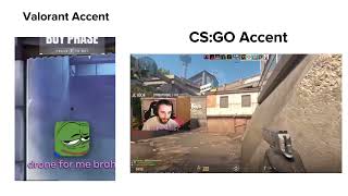 Valorant Accent vs CS2 Accent [upl. by Orat]