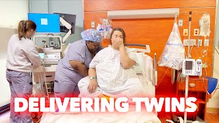 TWINS BIRTH VLOG  LABOR AND DELIVERY  Family 5 Vlogs [upl. by Salchunas]