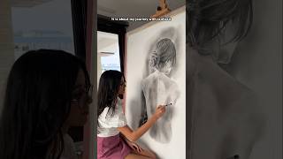 Graphite drawing about my scoliosis drawing scoliosis art [upl. by Huei]