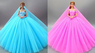 Disney Princess Doll Makeover  DIY Miniature Ideas for Barbie [upl. by Haziza706]