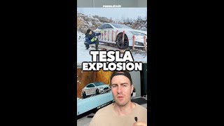 Tesla Model S owner blows up his car [upl. by Gildea]