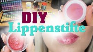 DIY Lippenstifte in unter 5 Minuten  Schminke selber gemacht  Belle Lu [upl. by Novihs]