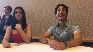 Shadowhunters Alberto Rosende and Emeraude Toubia at SDCC 2017 [upl. by Andaira]