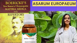 ASARUM EUROPAEUM homeopathic mother tincture in Hindi [upl. by Chancelor]